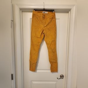 Gold corduroy pants size 4